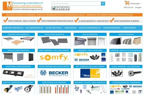 Zonwering-onderdelen Online bestellen